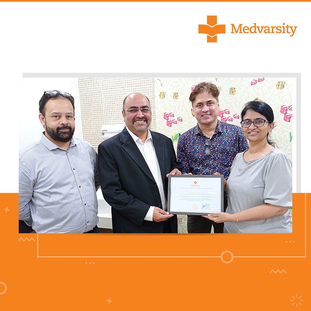 Medvarsity's tweet photo. A token of our appreciation and gratitude to the stalwarts of the medical industry for their outstanding contributions to healthcare, and society.
#Medvarsity #Healthcare #MedicalEducation #CoursesForDoctors https://t.co/etlRlaM0My