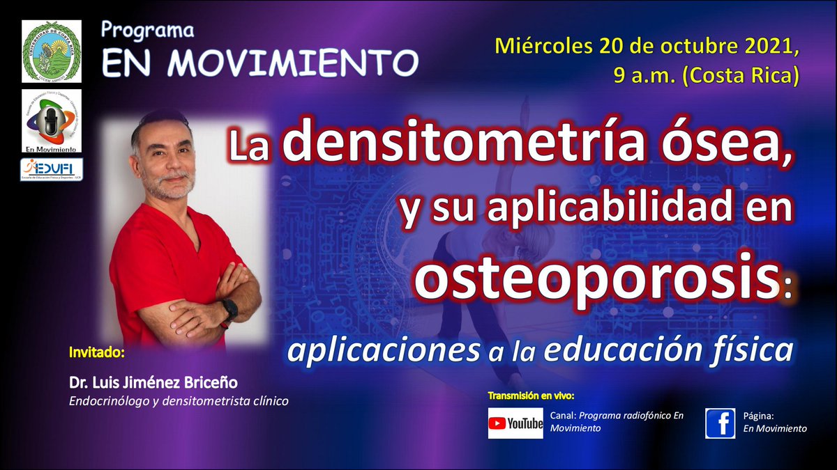 La densitometría ósea, y su aplicabilidad en osteoporosis: aplicaciones ... youtu.be/s6cTuQlwhVQ a través de <a href="/YouTube/">YouTube</a>