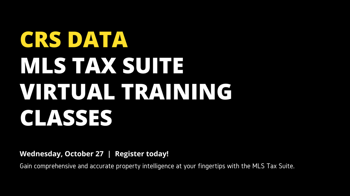 pnsREALTORS's tweet photo. Become a @crs_data MLS Tax Suite expert in minutes! 👌 Join us for our upcoming virtual training classes next Wednesday. Registration details === > https://t.co/6sHpX3nJXV #PensacolaREALTORS #PensacolaREALTOR #PensacolaRealEstate #PARMLS #CRSData https://t.co/SZ3RIuLmnf