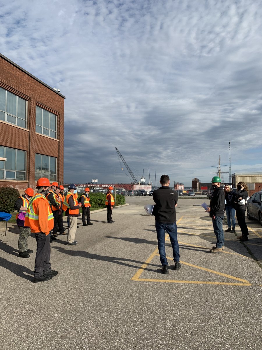 HOPAports's tweet photo. Welcome to #HamiltonPort @Mocityschool Ship Repair &amp; Maintenance students! This keen class came all the way down to Hillyard today for a tour of @HShipyards and HOPA 🚢 #HamOnt #ShipRepair https://t.co/g4sCDky1Ak