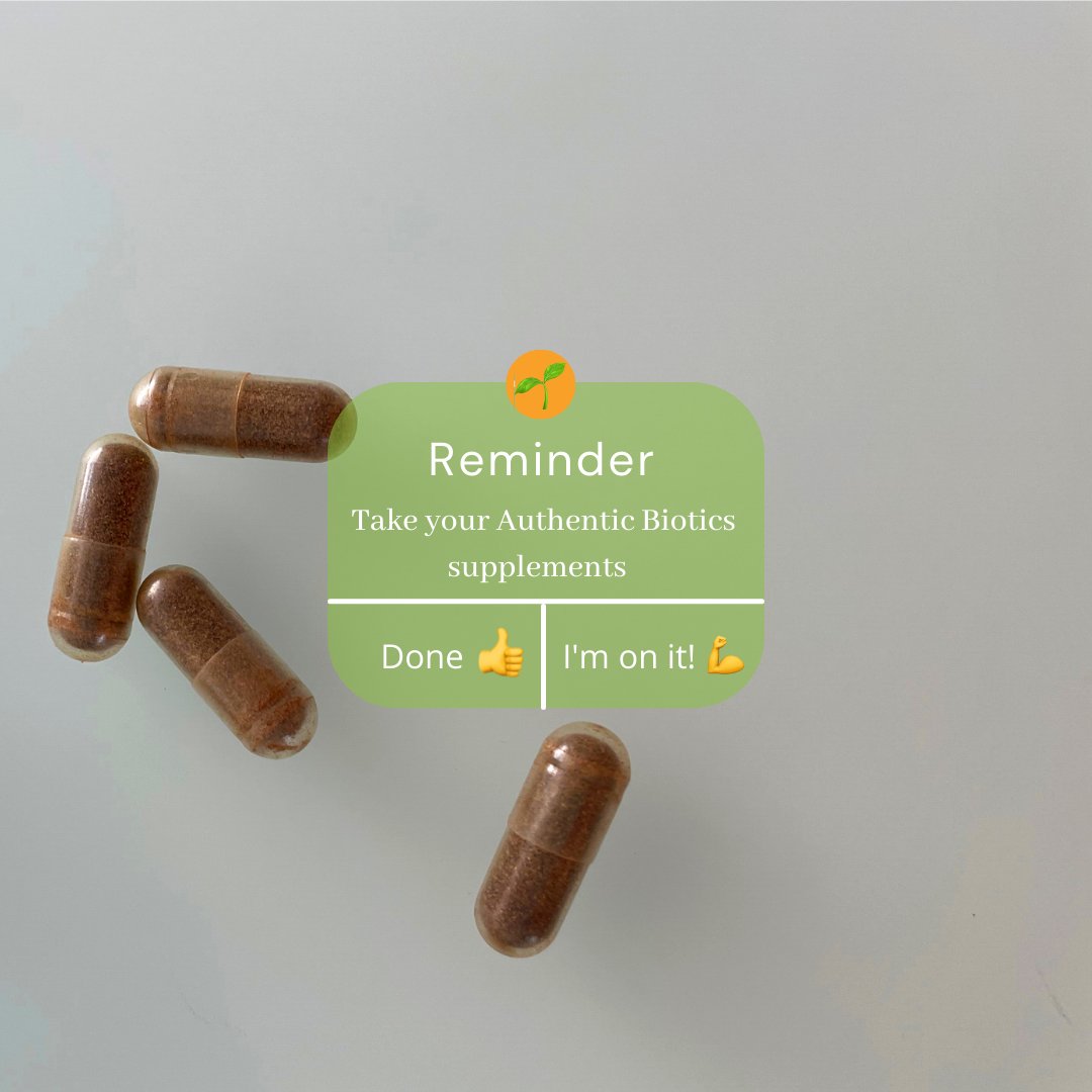AuthenticBioti1's tweet photo. Forgetting to take your supplements?🙋 Head to our website blog for the science-based way to remember! Link in bio. https://t.co/h6TagF7Pvp