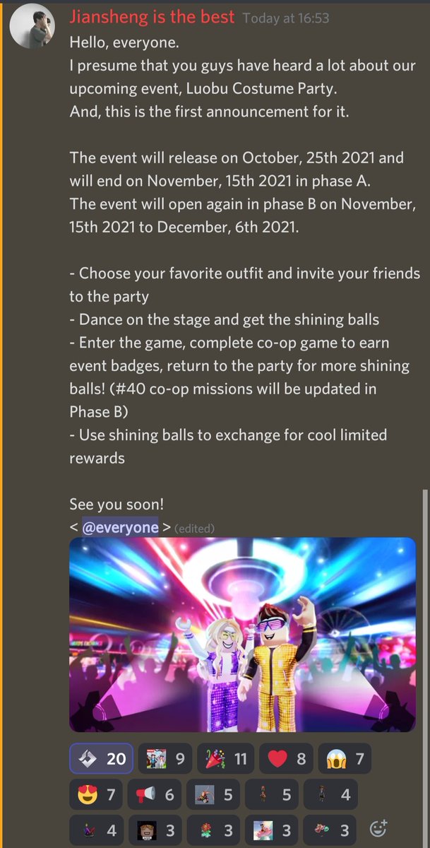 NEWS: Luobu has officially announced the "Luobu Costume Party" event! Check the announcement out!!