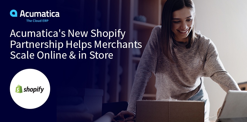 Acumatica's tweet image. .@Shopify last week announced a Global ERP Program, where merchants can directly connect their ERP solutions to their stores on Shopify to create a comprehensive eCommerce ERP solution.

We&apos;re thrilled that Acumatica is one of the first ERP partners! More: acumati.ca/2ZgKd8y