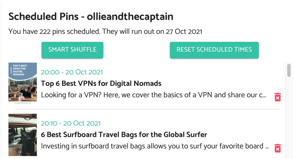 OliverBoyers's tweet image. I added one-click scheduling to Pin Generator. #pinterest #pingenerator