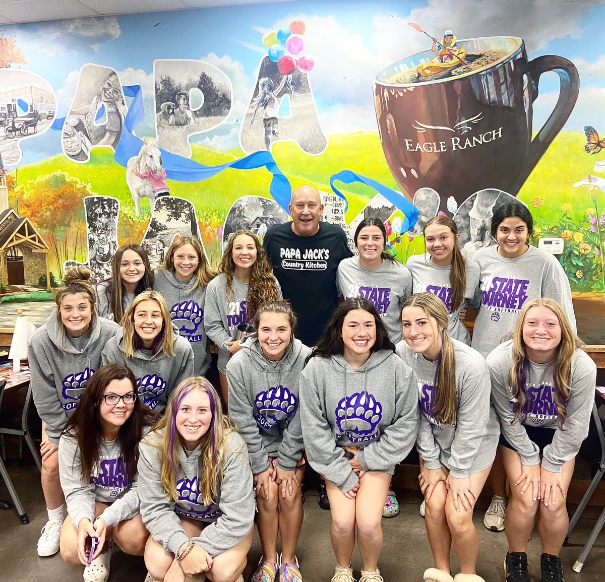 Starting off our road trip just right at @papajackscountry • BIG THANKS for a yummy breakfast! Here we come, Appling County! Go Bears!!!