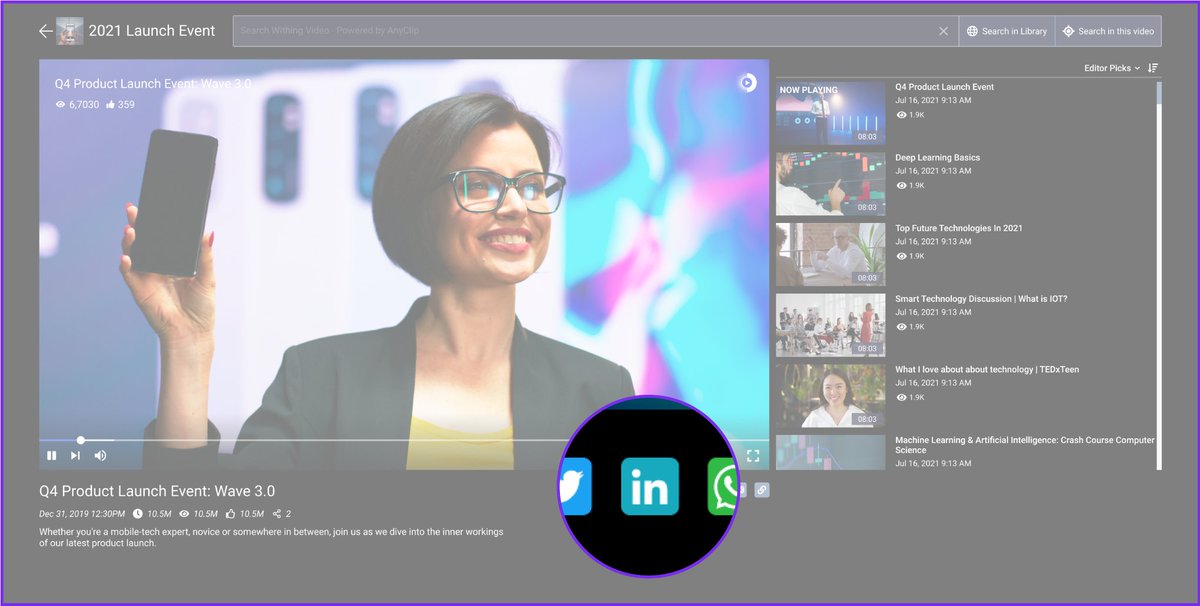 AnyClip's tweet photo. Good news - not only can you share your AnyClip videos to WhatsApp, Facebook, and Twitter, we've just added LinkedIn as well. Get the conversation started! https://t.co/ghRiff1ySJ