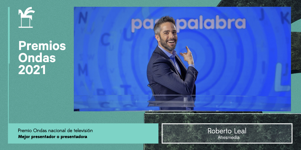 Premios_Ondas's tweet image. 📺 Premio #Ondas2021 nacional de televisión
🔹 Mejor presentador:
@RobertoLealG