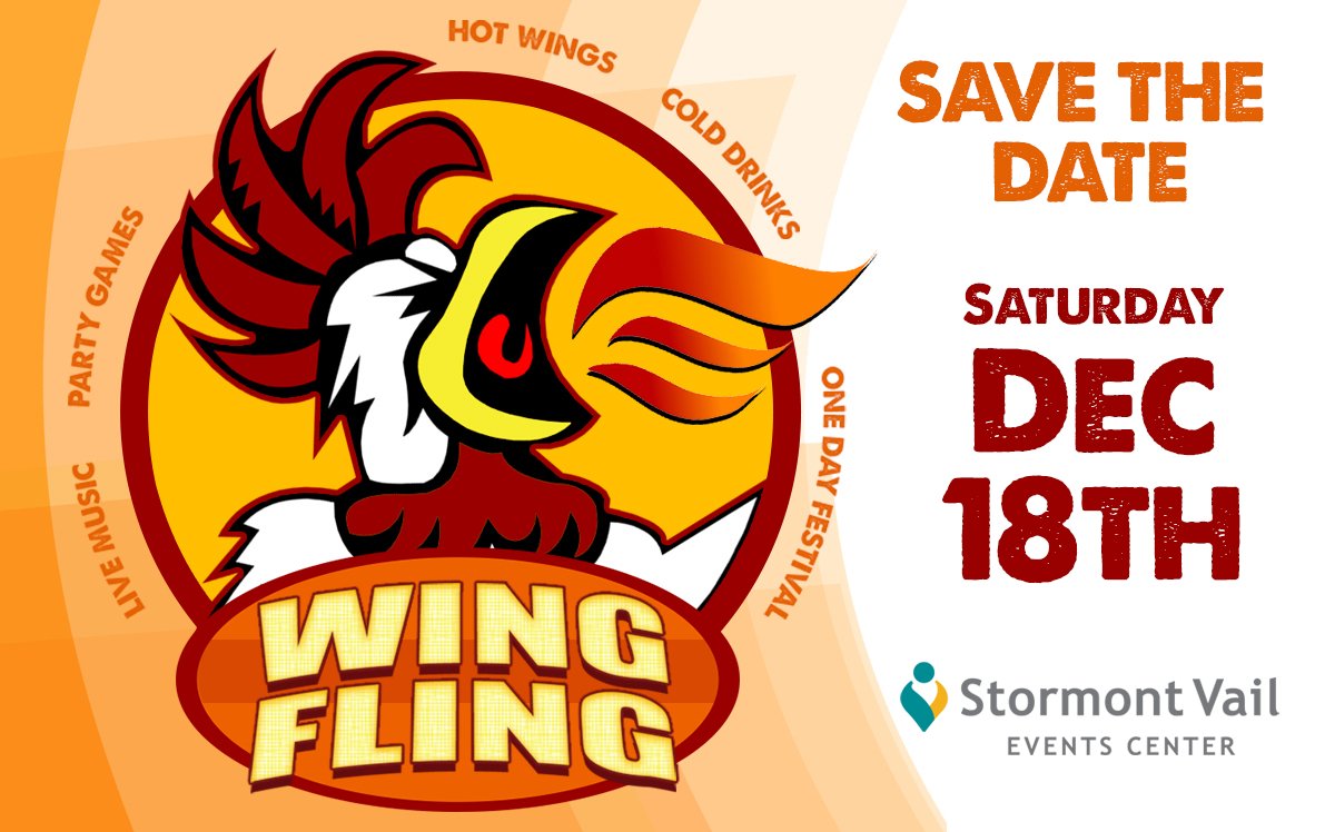 StormontVailEC's tweet photo. PRESALE ALERT: 6th Annual W-I-N-G F-L-I-N-G is back! Get your tickets now for only $20 before they go on-sale to the general public Friday at 10am! #TopCity's Chicken Wing Competition!
USE CODE: WF2021
TICKETS: https://t.co/hcwgmnJA1Q https://t.co/iaNwob1YBi