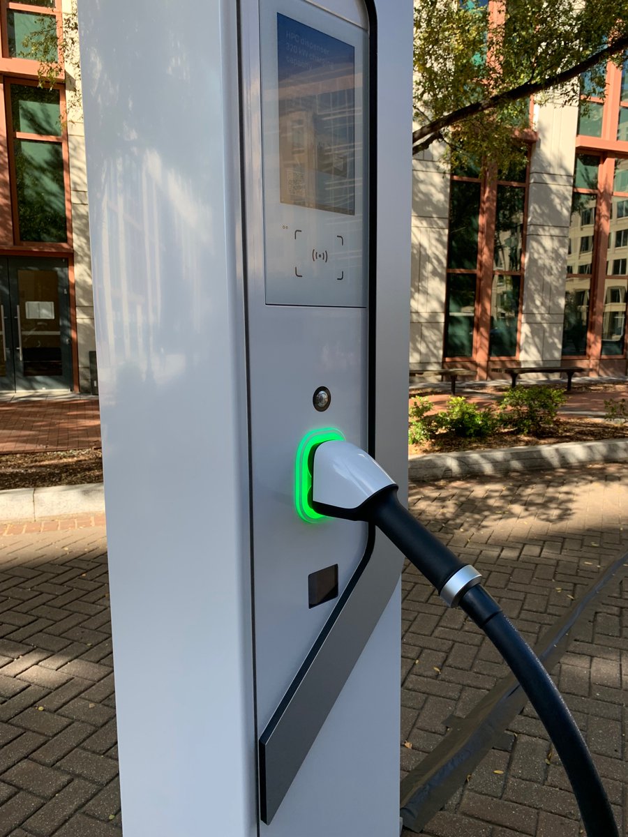 USDOT's tweet image. Imagine a network of 500,000 of chargers 🔋 just like these, available to Americans across the country. We can’t wait to get started building.