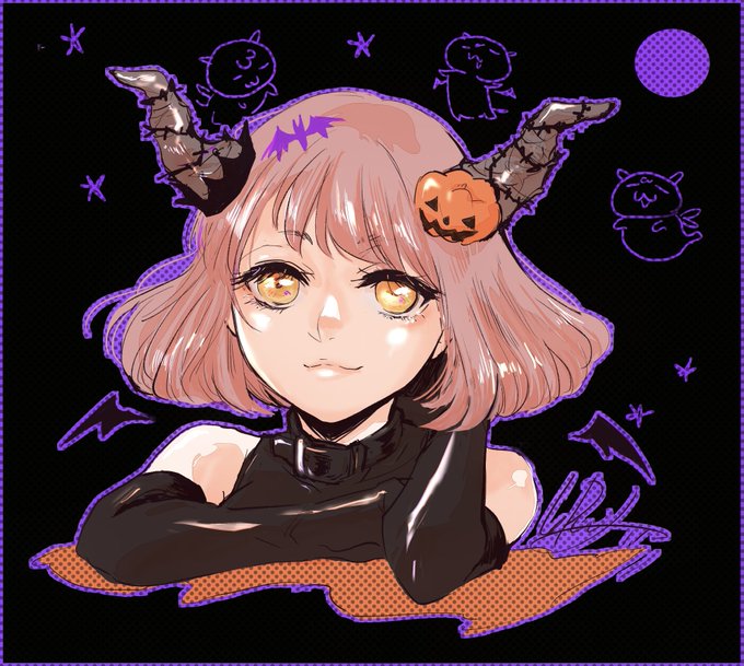 Trick or Treat!!
ハロウィン満月描いたよ〜🌕 