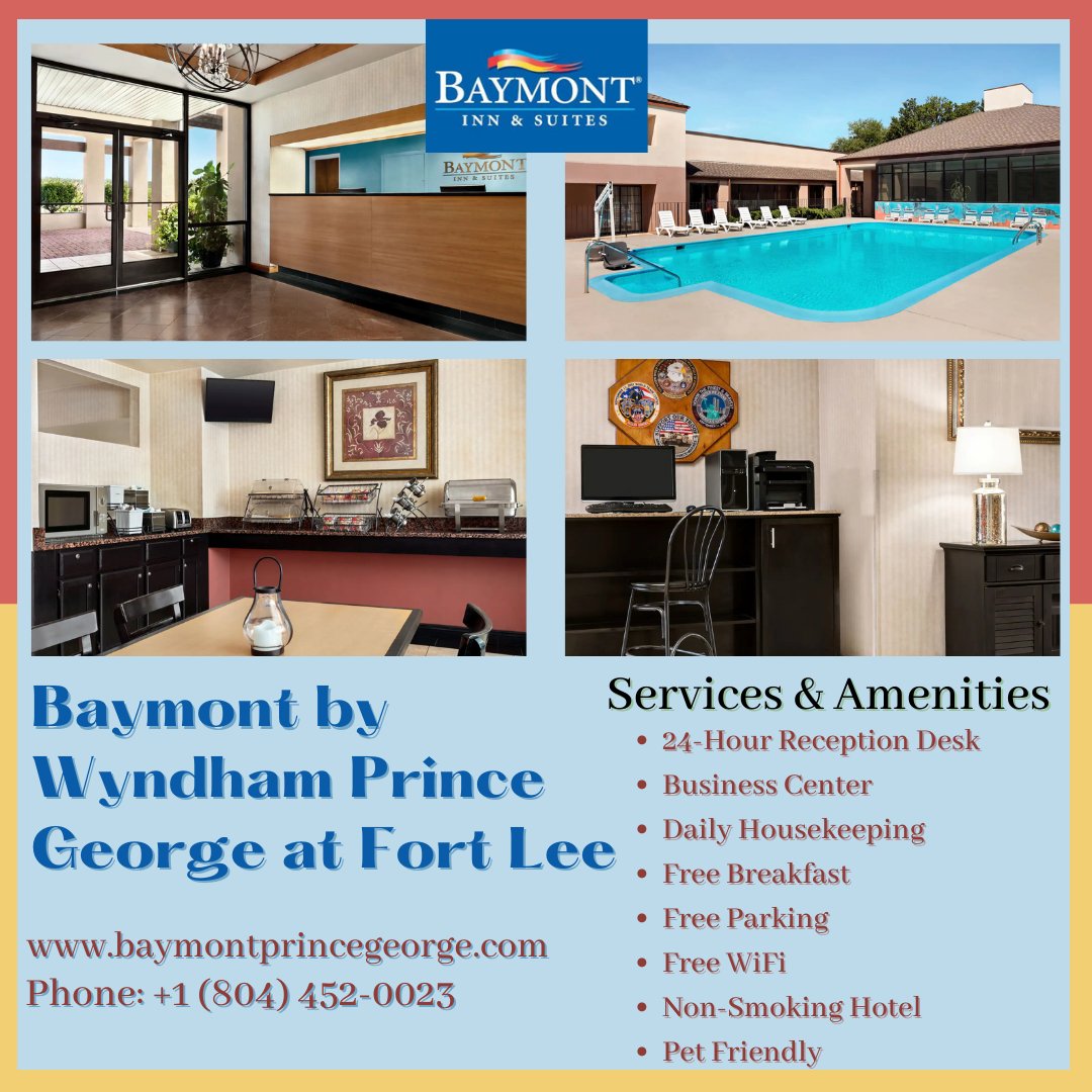 Baymont by Wyndham Prince George at Fort Lee (@Baymontinnva) / Twitter