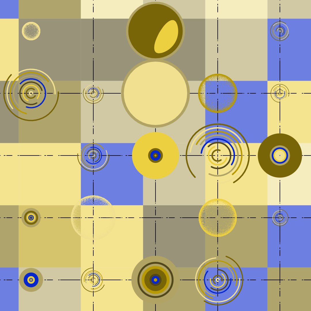 twonerdsmakeart's tweet photo. Something about a monochromatic color palette with one complementary color added that's soooooo satisfying.

#genartclub #creativecoding #codeart #artwork #openseaart https://t.co/HYO9hzBIU9