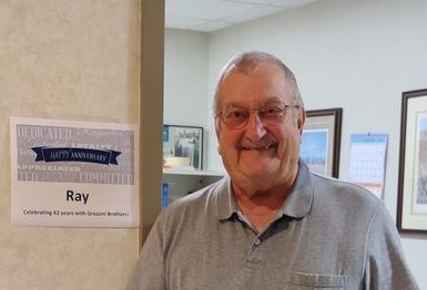 Ray Byrne celebrates 62 years with Grazzini Brothers!

Grazzini Brothers thanks Ray for his loyalty and commitment to the company.

#workanniversary #congratulations #workcelebration
#companymilestone #employeeanniversary