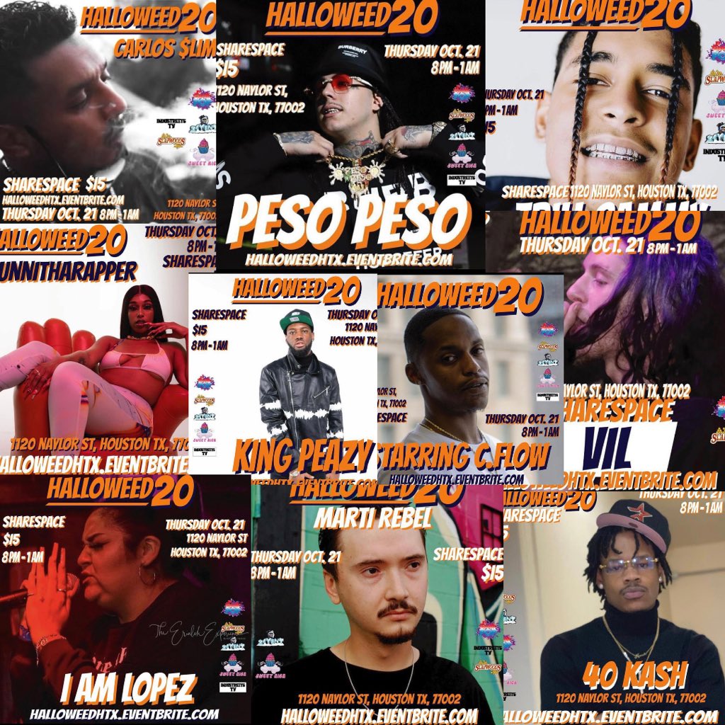 illanoy's tweet photo. Tomorrow is the day‼️‼️
@BYxBREEZY #halloweed20 #htx #houstock https://t.co/n4fg53L9fS