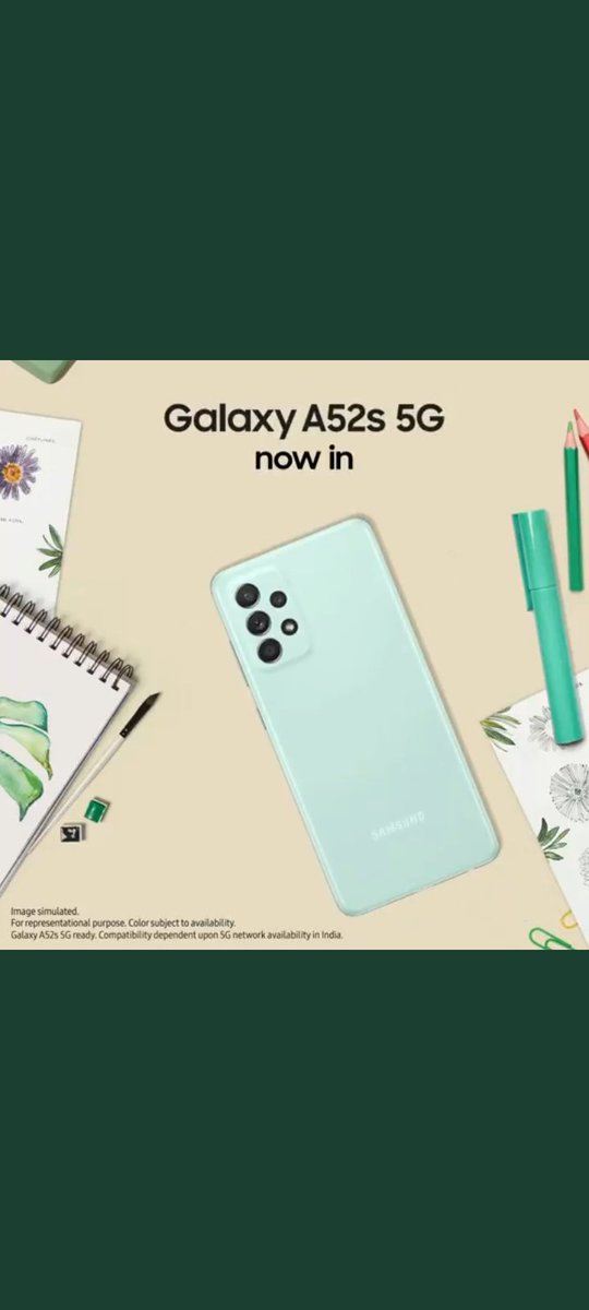 gulshanswami2's tweet image. Great phone with beautiful colour #a52s5g
