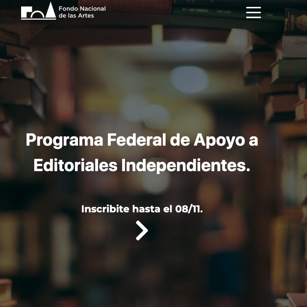 masparamas's tweet photo. Con el objetivo de fortalecer al sector emergente y alternativo de la industria editorial argentina que fue especialmente afectado por la pandemia en 2020, el Fondo Nacional de las Artes lanza el Programa Federal de Apoyo a Editoriales Independientes

https://t.co/L0Xgb2AN52 https://t.co/woAnaaTOAB