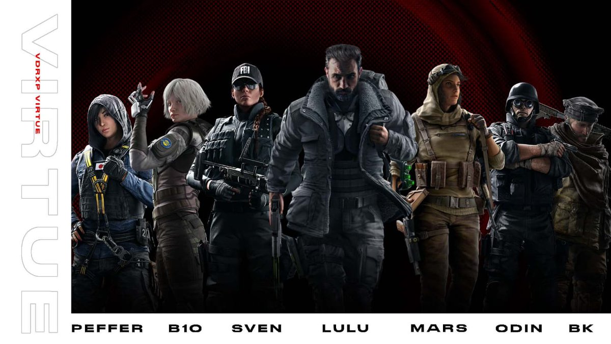 ‼️ROSTER ANNOUNCEMENT‼️
Ladies and Gents this is #VdrxpVirtue
<a href="/LuLuPot96/">LuLu 🌍</a> 
@Pslms_ 
<a href="/SvenS2408/">Stephen</a> 
<a href="/b1ometrics_r6/">Stéfan Mc Aslin</a> 
@Vdrxp_OD1N
<a href="/UtdPeffer/">Jayden</a> 
@Bksasman 
Our Virtue boys will represent us in #RainbowSixSiege PC expecting big things 
<a href="/R6AFNews/">Rainbow Six Esports AF</a> @R6Africa