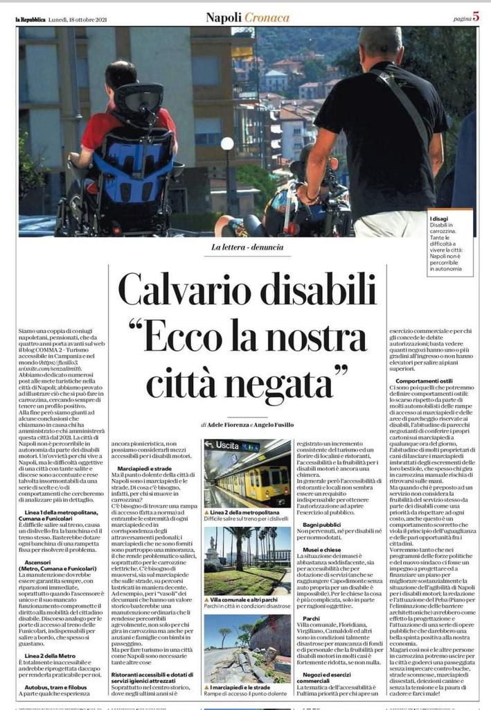 #Napoli la nostra città negata
#disabilità #disabilityinclusion #DisabilityTwitter