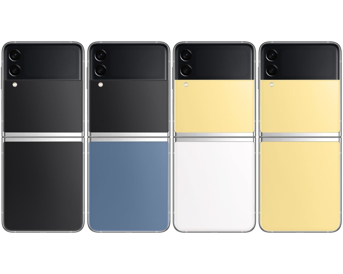 MobNfo's tweet photo. Samsung Galaxy Z Flip3 Bespoke Edition launched at $1,099 (₹82,160)
Total of 49 colour combinations available
https://t.co/Cb2Vu10SRa
(1/3)
#Samsung #GalaxyZFlip3 #Korea #GalaxyUnpackedPart2 #USA #UnpackedPart2 #India #GalaxyZFlip3BespokeEdition https://t.co/wCUNu19mGe