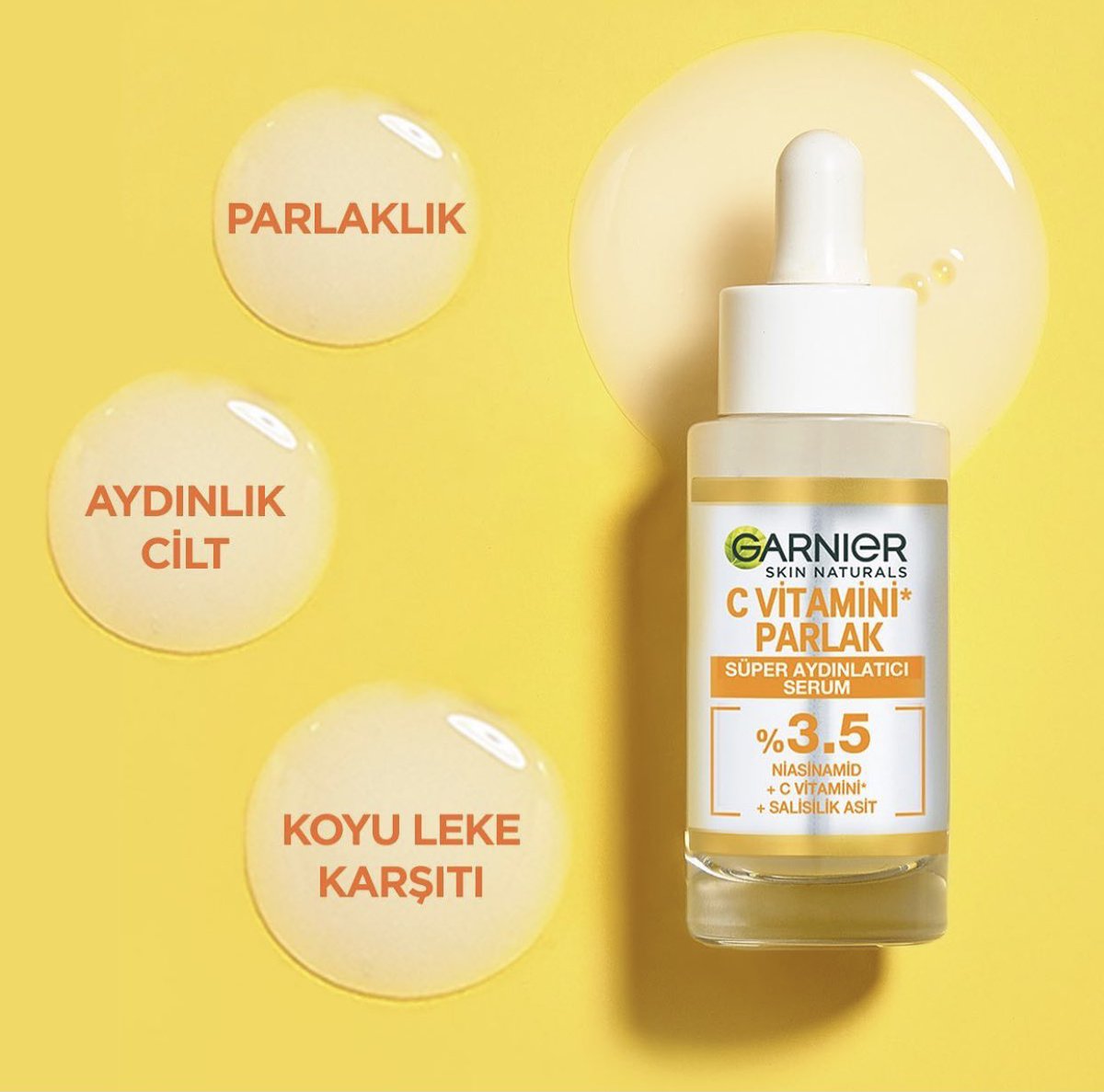 Yeni ürün alarm 🚨
Bu serumla cildimiz parlayacak ✨ Lekelerimizden kurtulacağız cildimiz neme doyacak aynaya baktığımızda bu ışık nerden geliyor diyeceğiz adeta🤩
Garnier Yine mutlu ettin cildimizi 💚 #CVitaminiSerum
