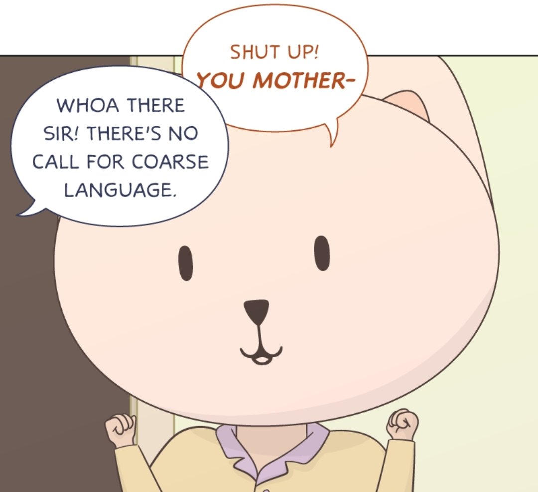 OverMangaCast's tweet photo. Weird Theory: This isn't self-censoring, the word "Mother" is itself a swear.
#EverythingIsFine #Webtoon #ObviousObservation #NothingNewUnderTheSun https://t.co/JcBemcONIm