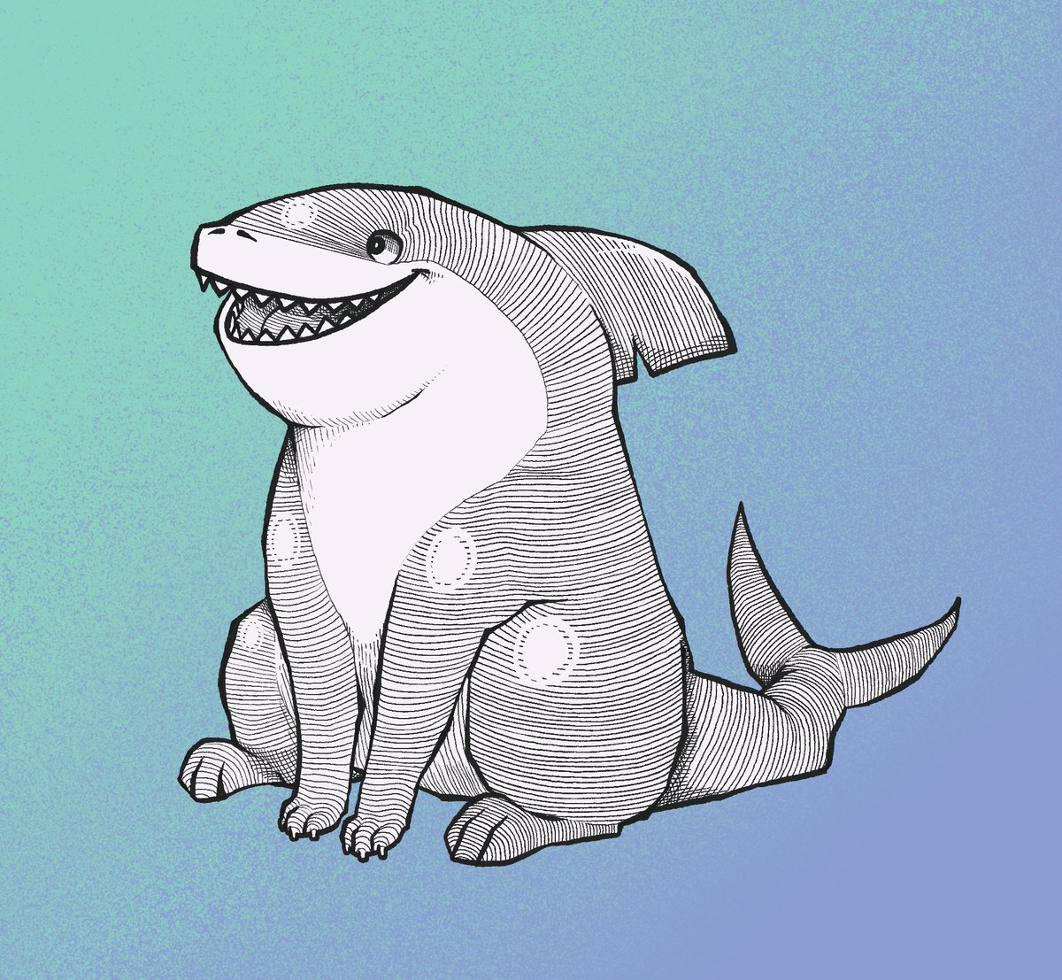 Emory_Illustra's tweet photo. Cozytober 20: Pup

What do you call these shark-dog hybrids? Sharkdog? Landshark? Sharkpup? https://t.co/c9Fmaw0WOY