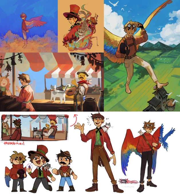 a few (mostly unfinished) hermitcraft things from over the summer i never got around to posting #grianfanart #gtwscarfanart #mumbojumbofanart 