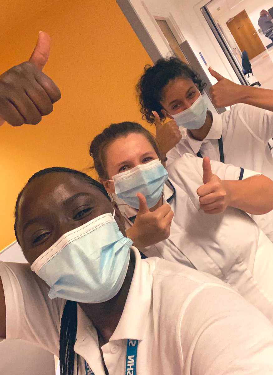 QueensAEU_OTPT's tweet photo. Do we look happy to be on Twitter ?? 
All the thumbs up 👍 ☺️
#AEUQueens #BHRUT_NHS #BHRUT #ClementineB to be on Twitter 👍 
All the thumbs up ☺️
#AEUQueens #BHRUT_NHS #BHRUT #ClementineB https://t.co/3tNtE4hHJy