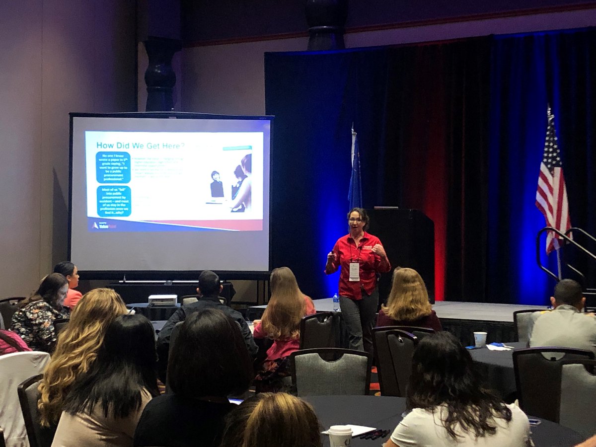 Our @naspoVP Chief Operations Officer, Sarah Hilderbrand, is presenting this week at the @NPI_procurement Annual Conference. #NASPOleadership #OutAndAbout