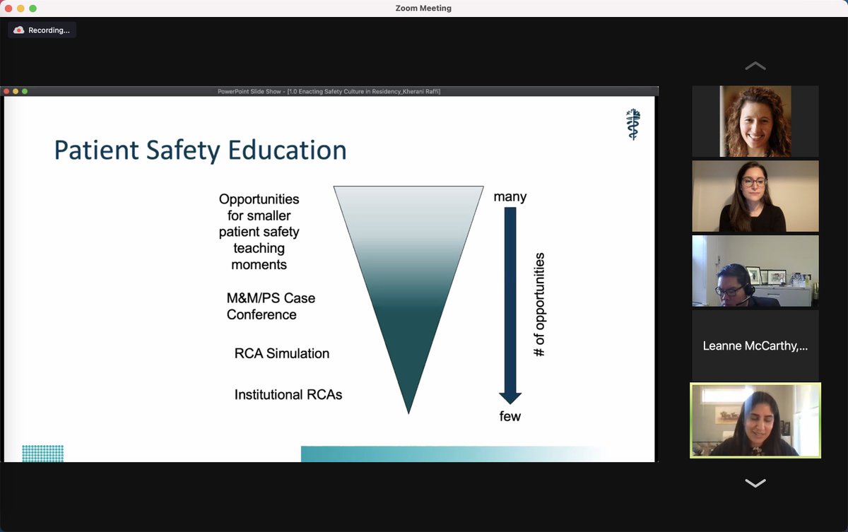 Kicking off #ICRE2021 with the #ASPIRE Essentials pre-con session. In establishing a culture of patient safety, take advantage of all the opportunities to teach patient safety, no matter how "small"!