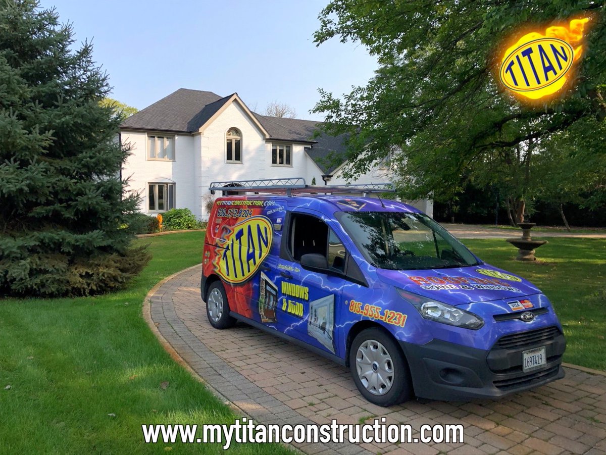 Titan vehicles have seen all sorts of looks over the years...while we usually have trucks it never hurts to have something a little more compact, right? #Cars #Trucks #Roofing #Construction #HomeImprovement #VehicleWraps