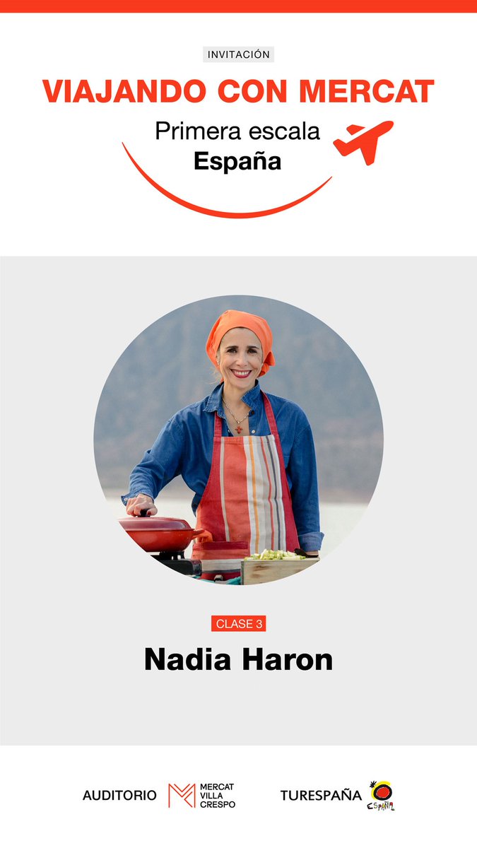 ¿Te gustaría participar del ciclo de cocina española en Mercat Villa Crespo? Participa del sorteo hasta este jueves 😉

➡️bit.ly/3lYcidF

<a href="/NadiaHaronS/">Nadia Haron</a> <a href="/Floxie10/">El mundo de Floxie</a>

#Global #TourismGastronomy