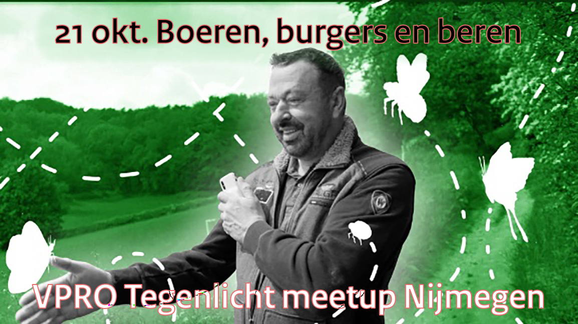 Tegenlicht meetup Nijmegen over biodiversiteit! Over relatie mens - natuur. In <a href="/bieb024/">Bibliotheek Gelderland Zuid</a> Do. 21/10, 19 uur. Met Jaap Dirkmaat <a href="/VNC_Landschap/">Vereniging Nederlands Cultuurlandschap</a>, Johan Vollenbroek @j_vollenbroek, Linda IJmker <a href="/superrlinda/">Linda IJmker</a> en Tiny Wigman <a href="/ViaStichting/">Stichting Via Natura</a>. Kom meepraten! Zie ook: bit.ly/3E4PRcZ