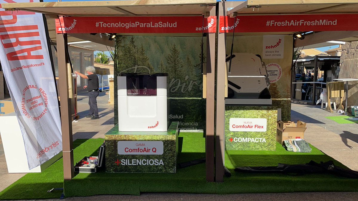 ZehnderIberica's tweet photo. 📣Todo preparado para la #13CEPH que este año se celebra en #Murcia.
🚨¡Visita el stand 5 y descubre nuestras novedades!
#13CEPH #ECCN #zneb #13ConferenciaPEP @PlataformaPEP
#TecnologíaparalaSalud #FreshAirFreshMind #Zehnder https://t.co/smml8HTKnp
