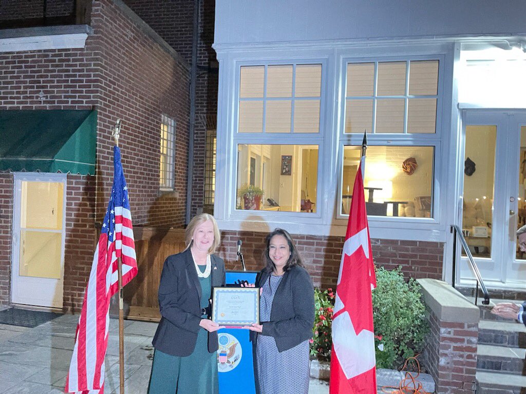 It was a gr8 to attend last evening’s <a href="/usconstoronto/">US Consulate Toronto 🇺🇸🇨🇦</a> event where we launched <a href="/AmChamToronto/">AmCham Toronto-GTA</a>  Mid-Market Initiative. Committee incl.David Olsen,Sujit Kini,Shalini Sheth <a href="/vijaythomass/">Vijay Thomas</a> <a href="/SBishayIRIS/">Samer Bishay</a> <a href="/usembassyottawa/">U.S. Embassy Ottawa</a> <a href="/MartinClaessens/">Martin Claessens</a> <a href="/capnetinc/">Capstone Networks</a> <a href="/TangentiaInc/">Tangentia</a> <a href="/iristel/">Iristel Inc.</a> <a href="/SuratiSweetMart/">Surati Sweet Mart</a>