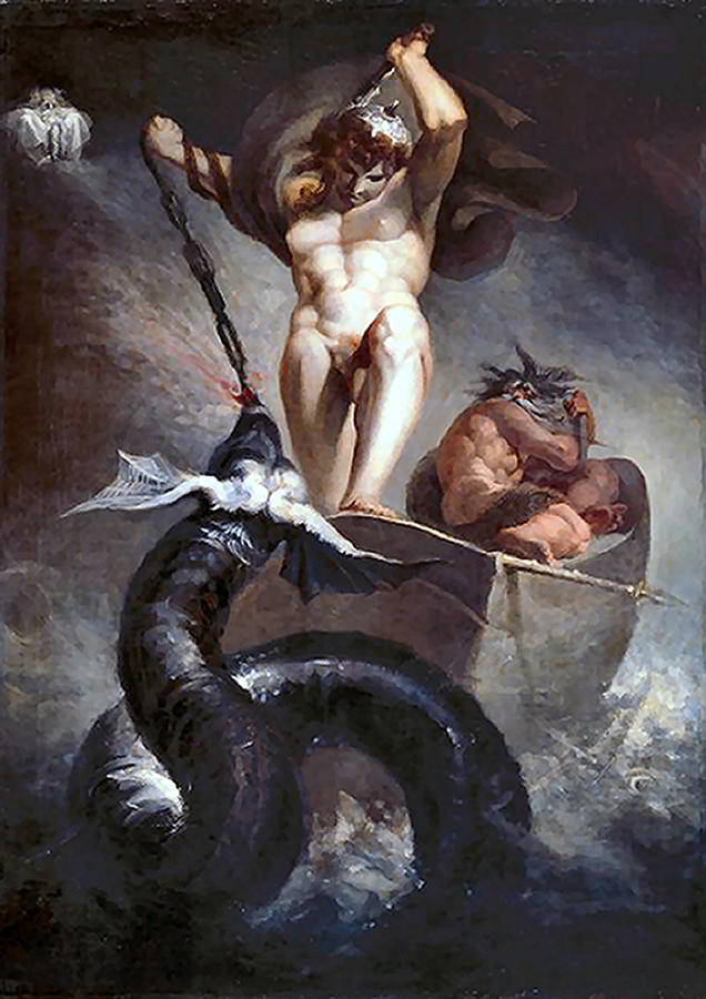 Fuseli's Thor  

Magnificent image from Norse mythology by Henry Fuseli, Thor Fighting the Dragon, https://t.co/HPAsIUvE88 https://t.co/yvRU3L3Qbb