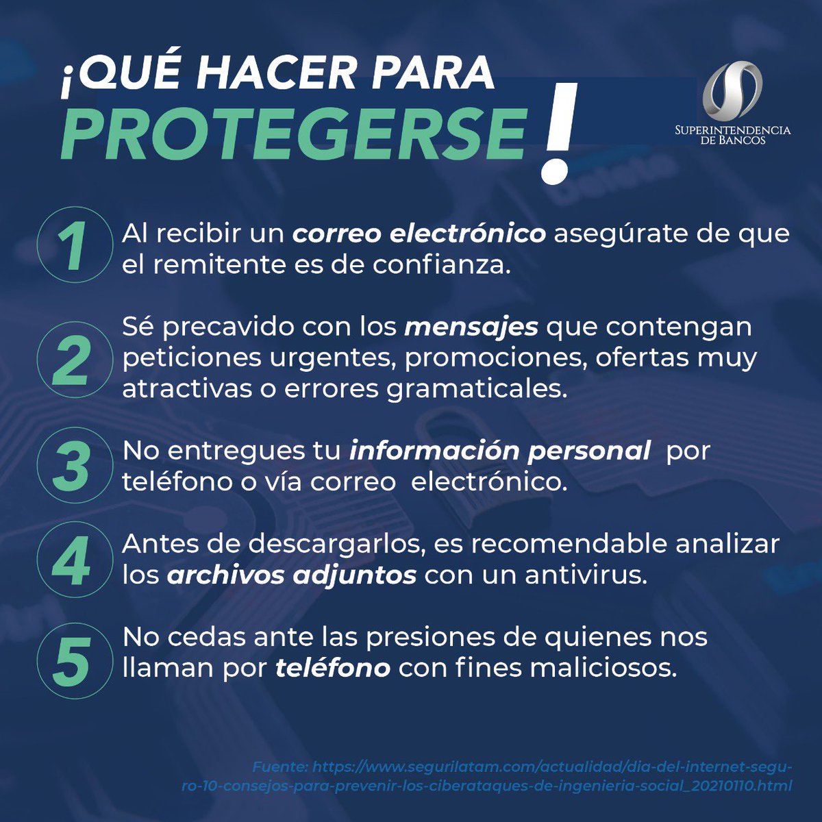superbancosEC's tweet photo. 🔷 Las transacciones por medio de canales digitales en época de #COVIDー19  han aumentado y a la par los ciberataques a las entidades financieras que almacenan alto contenido de valor.

➡️ Identifica los tipos de ciberataques y conoce cómo podemos protegernos. https://t.co/qyjt0vWZB6