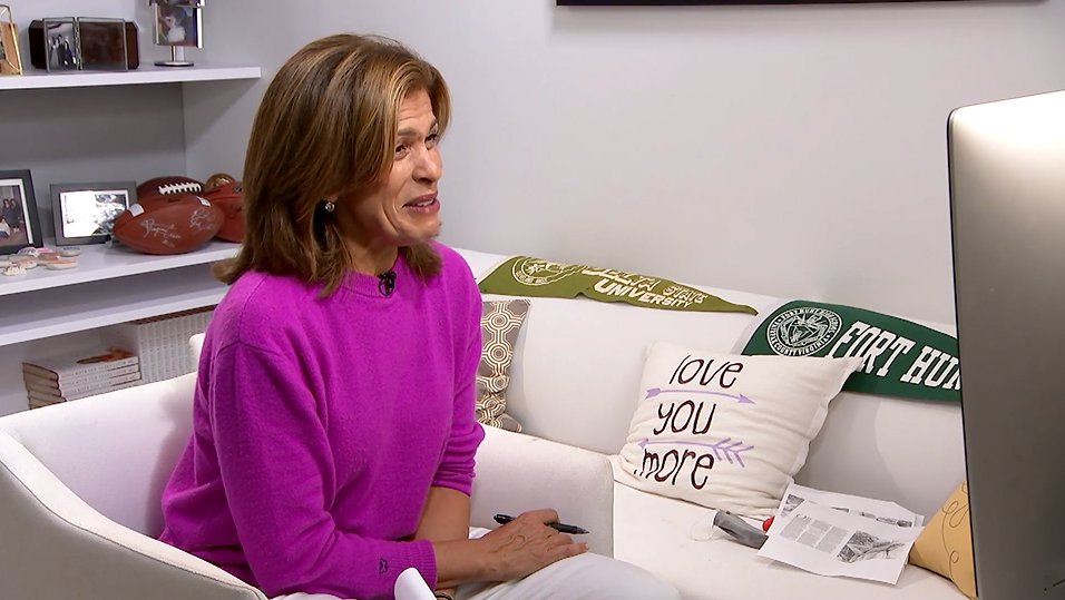 DeltaState's tweet photo. We spot a Delta State pennant in @hodakotb's interview  on the @TODAYshow this morning🤩 https://t.co/RoS2TDlrCS