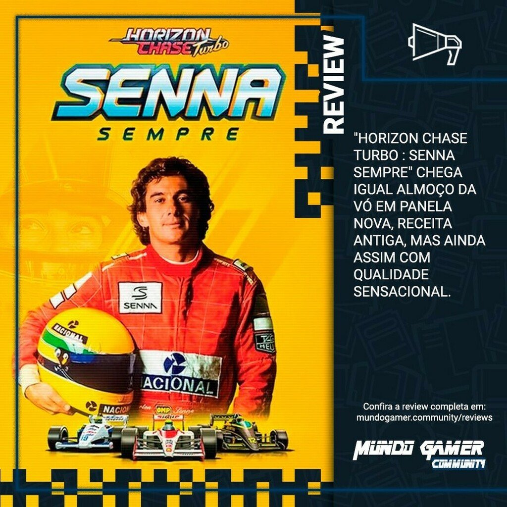 brasilmundogame's tweet image. Horizon Chase Turbo lança hoje e em sua maior expansão até o momento, o jogo presta uma belíssima homenagem ao lendário piloto Ayrton Senna no aniversário de 30 anos do seu Tricampeonato Mundial.

Confira nossa review completa em: mundogamer.community/articles/horiz…