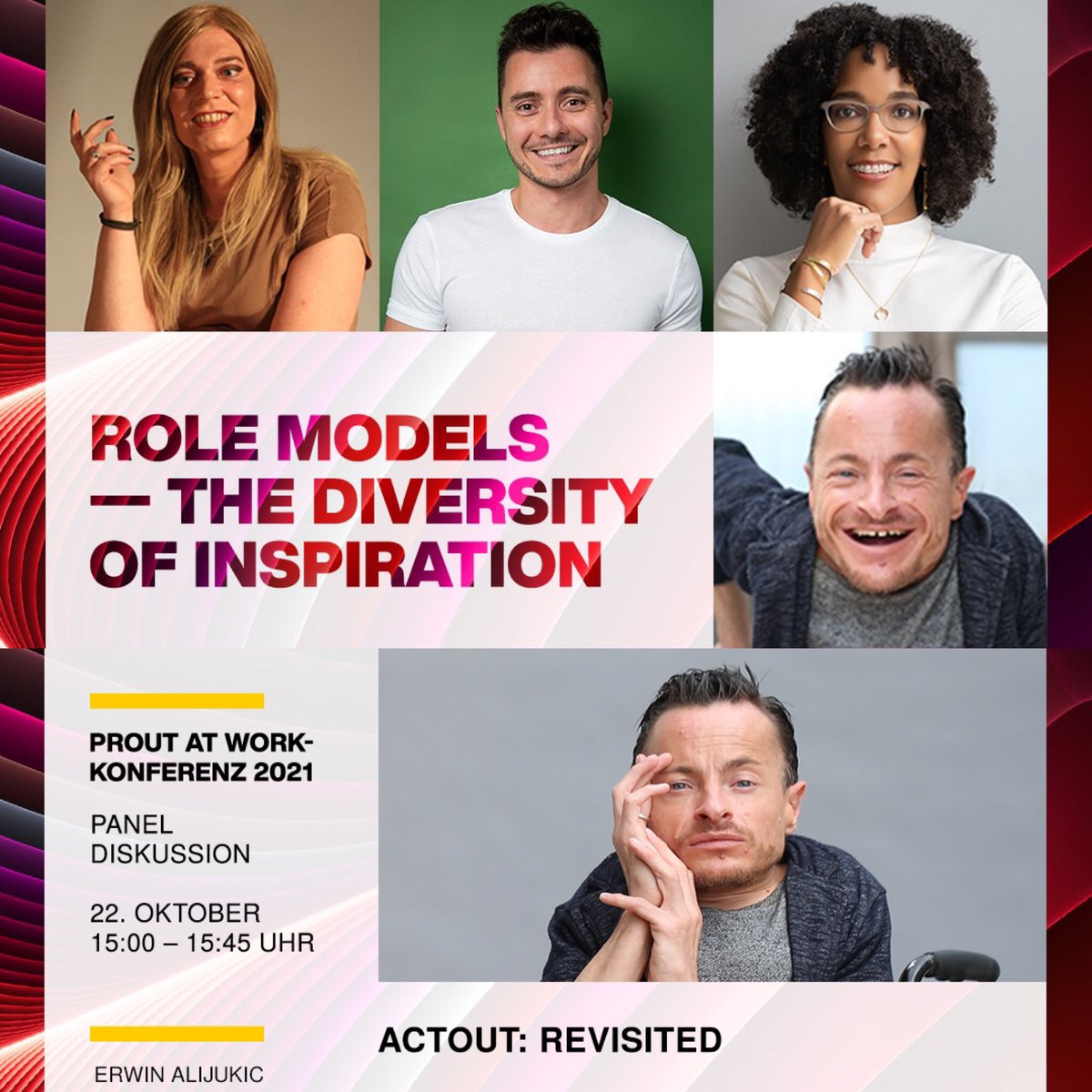 ErwinAljukic's tweet photo. Ich freue mich auf einen inspirierenden Austausch als #speaker bei der diesjährigen #pawkonf21. #panel um 15h: #actout : revisited: https://t.co/jWKDt2alU6 
@proutatwork #LGBT #queer #Diversity #gaypride https://t.co/X4k5Np4UU3