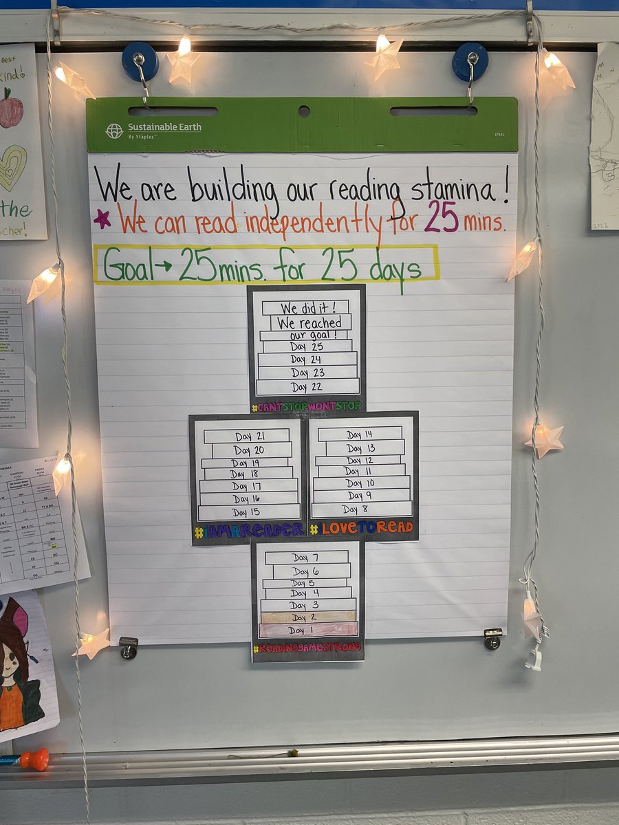 Building stamina in Mrs. Bruyn’s room today!