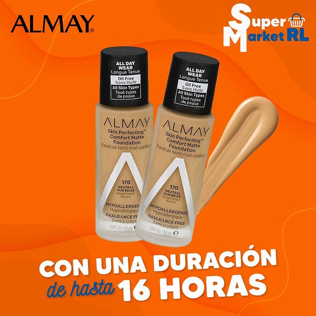 supermarketrl's tweet photo. Base de #Almay Skin Perfecting Matte, no se ve acartonado, se siente muy cómoda en la piel y tiene un acabado mate 😍💄 de larga duración.  ➡️ 📱 https://t.co/i38mR70aVP https://t.co/BuHWkqPFww