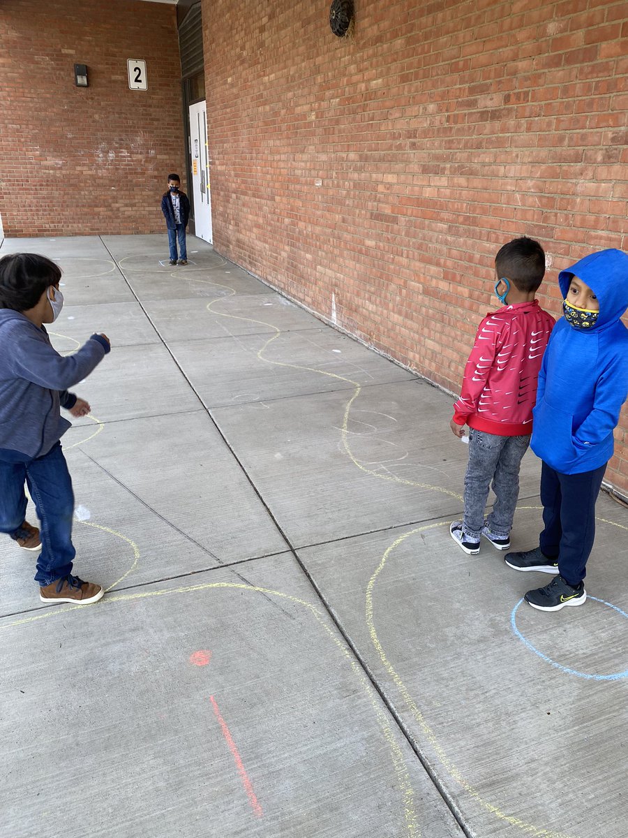 Wilson Hill Firsties are Blending sounds, making words, and learning letters outside today! #ItsWorthIt