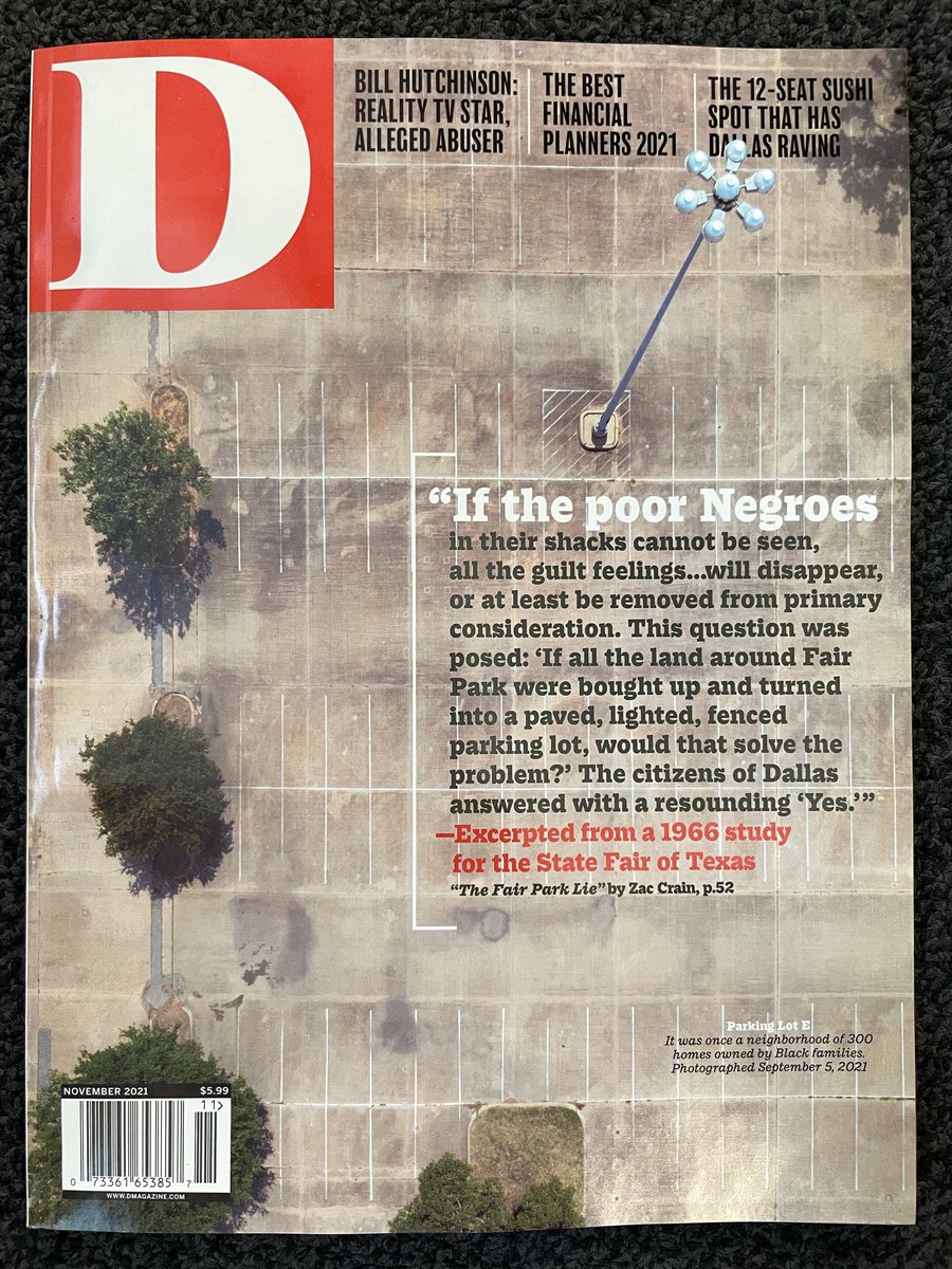 timmytyper's tweet photo. Sneak peek at November issue of ⁦@DMagazine⁩ https://t.co/Z8GodnUcuc