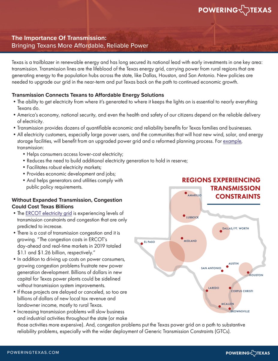 PoweringTX's tweet photo. Like Texas highways, transmission infrastructure moves low-cost electricity from where it’s produced to where it’s needed. Investing in new transmission makes the energy system more reliable, affordable, and resilient—ensuring Texans have access to the energy they need. https://t.co/MtDxmQUzUy