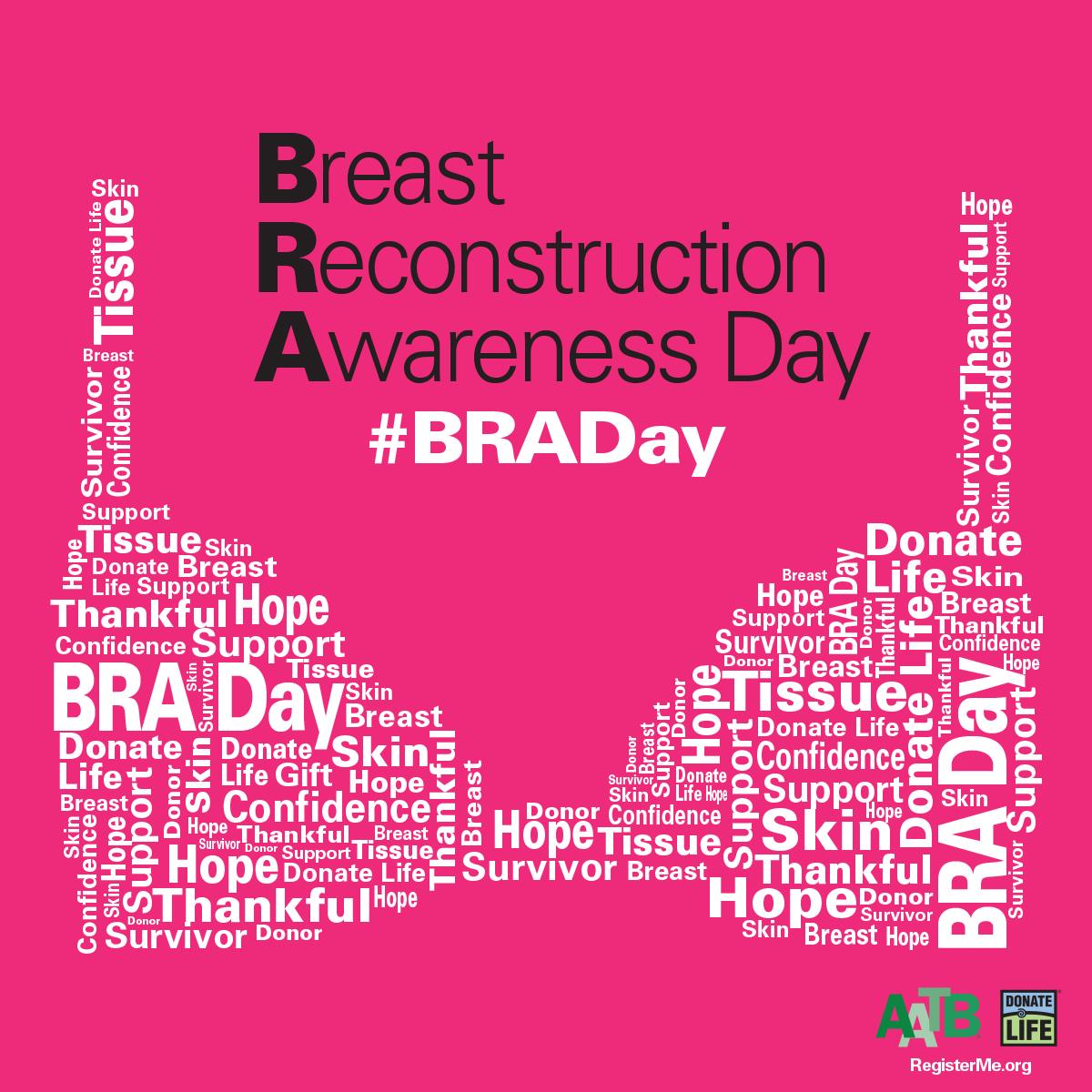 Tissue donation is an important part of post-mastectomy breast reconstruction. 1 skin donor's tissues can help more than 5 breast reconstruction patients! #BreastReconstructionAwareness #BRADay #BreastCancerAwareness