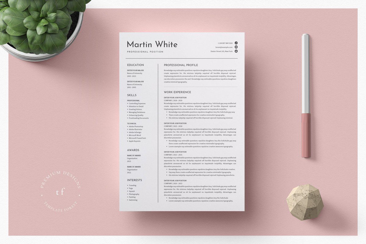 DavidZydd's tweet photo. Clean Word Resume & Cover Letter https://t.co/DQUH1A7qWB #stationery #resumecoverletter #BestResumeFormat #cvtemplateword #cvtemplate #diy #ResumeTips #job #CvDesign #resume #StationeryTemplate https://t.co/mGNQJc7pF0