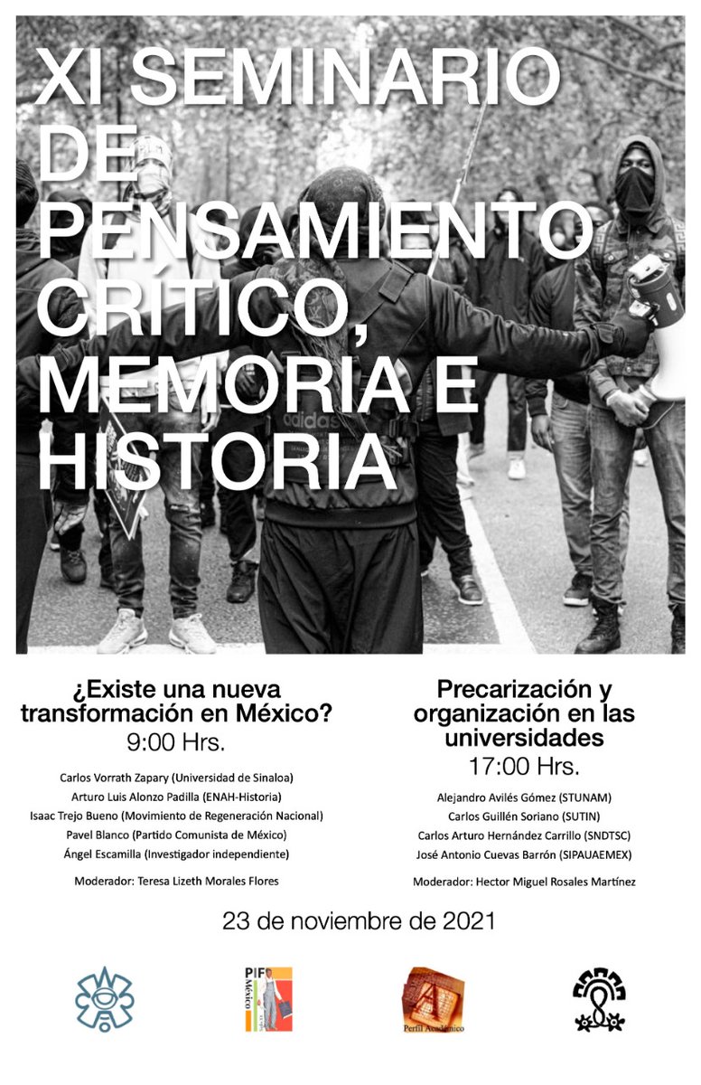 ArturoAlonzo's tweet photo. Recuerden assitir en la última semana de noviembre #ENAH #INAH #ENCRyM #EAHNM #UNAM #IMORA #UAS https://t.co/nbedJM18Kj