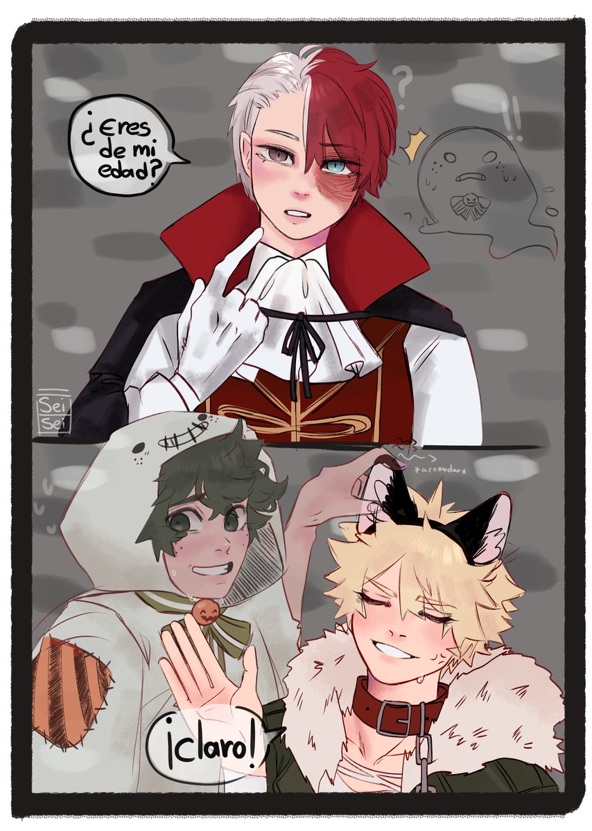 y deku tratando de que no descubran que bakugo no  es un monstruo 
#todobaku #tdbk 