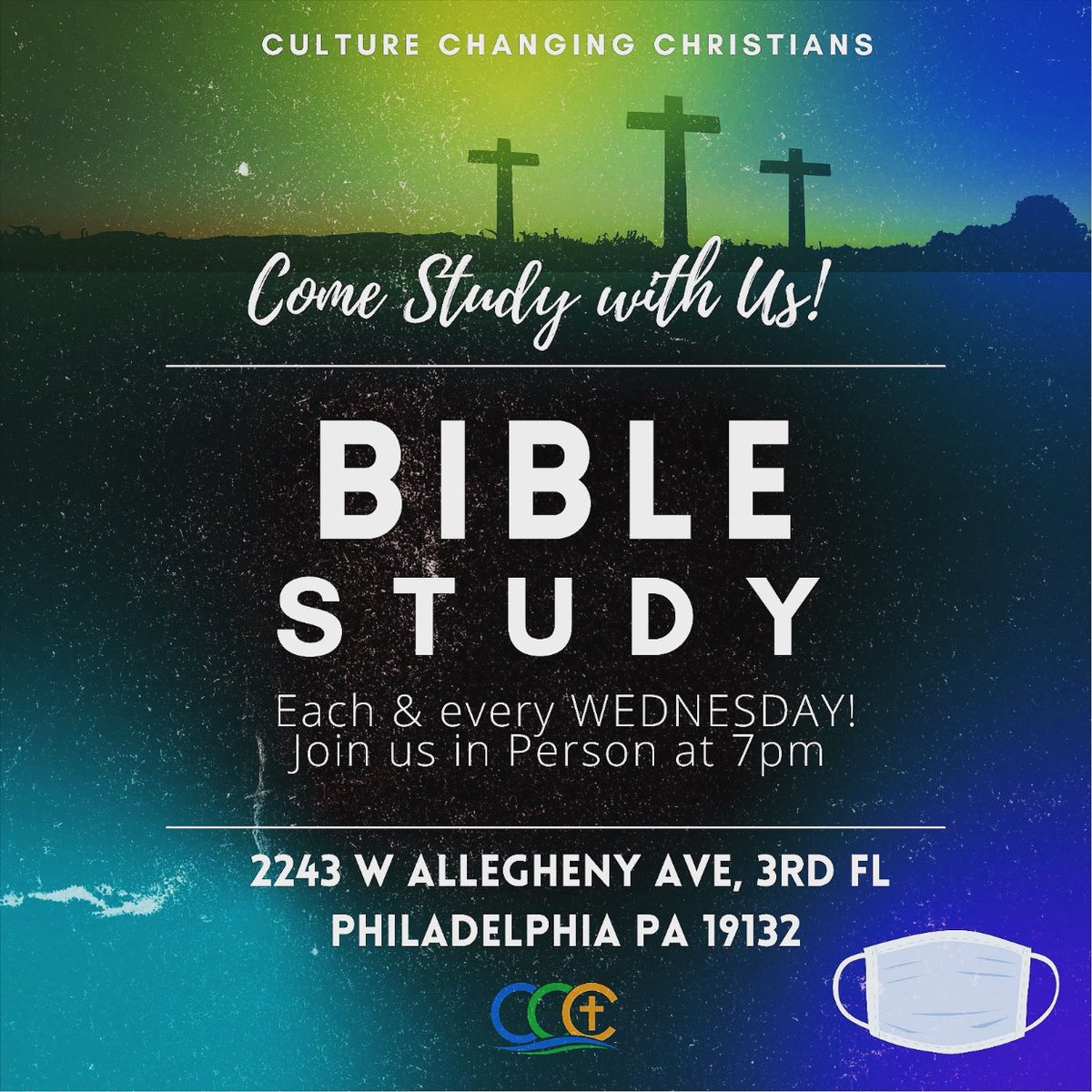 PastorCarlDay's tweet photo. #BibleStudy tonight #CultureChangingChristians 7PM Join us! #BringYourMask and #BringYourBible https://t.co/igXSexj3T3